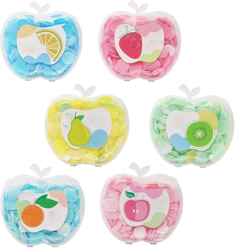 Apple Shape Transparent Paper Soap Box Mini Portable Travel Soap – Small Box (random Flavor)