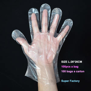 100 Pcs – Disposable Plastic Hand Gloves For Baking Home, Kitchen  Use.