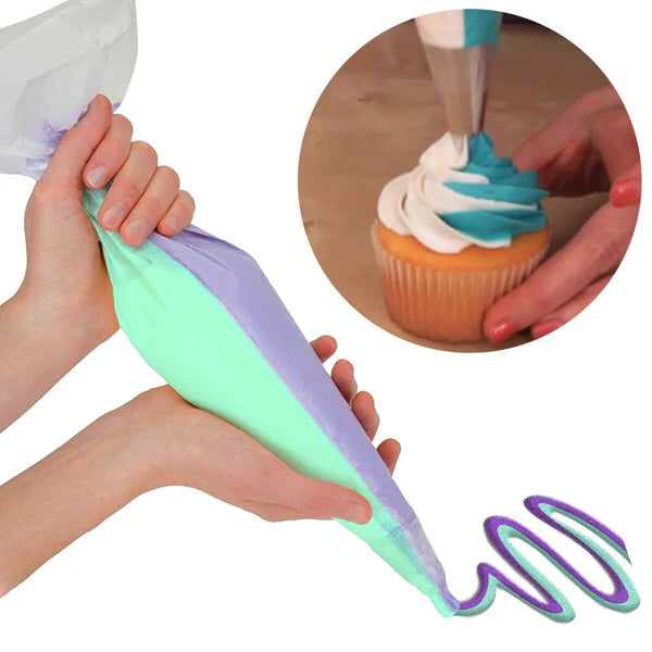 Pack Of 100 Icing Bags – Plastic Icing Piping Bags Pastry Fondant Cake Decorating Bag Tool – 13inch