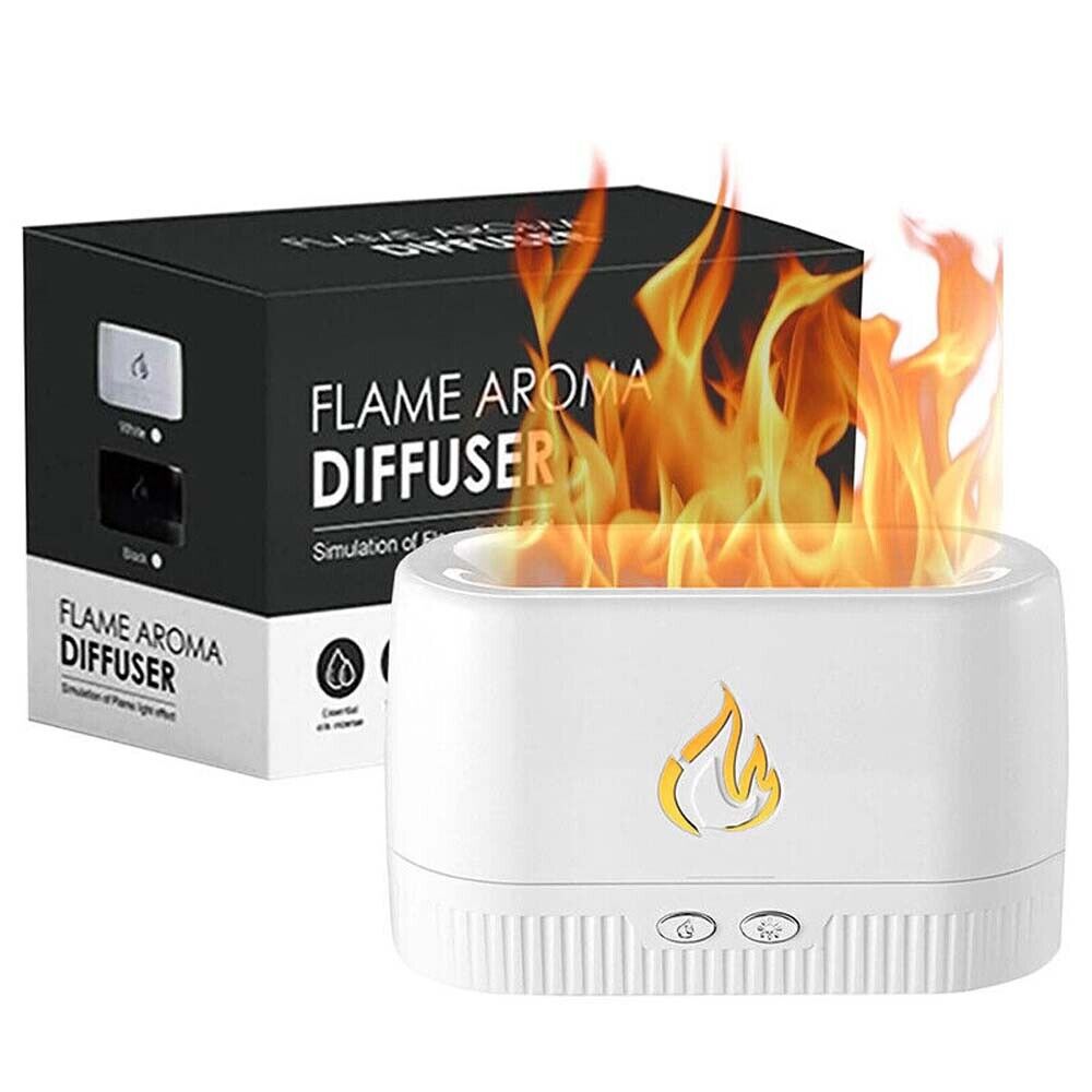 Flame Air Diffuser, Humidifier, Portable-noiseless Aroma Diffuser For Home, Office Or Yoga (body & Flame In Random Color)